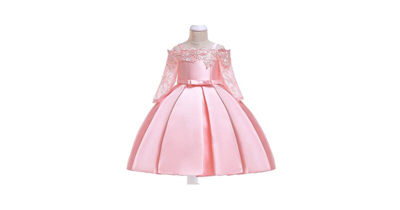 light red frock
