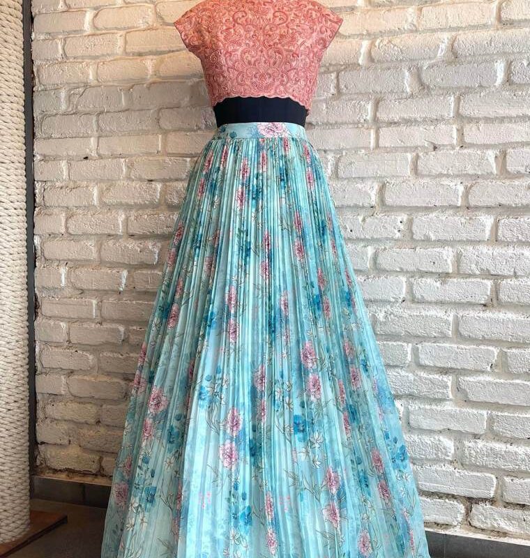 pink party wear dress