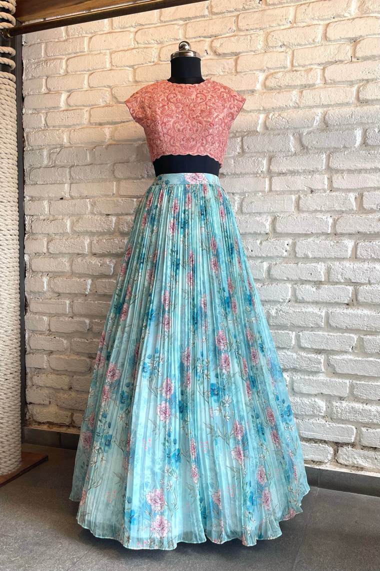 pink party wear dress