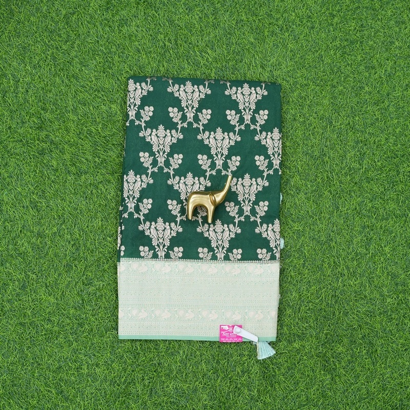 green color cotton saree