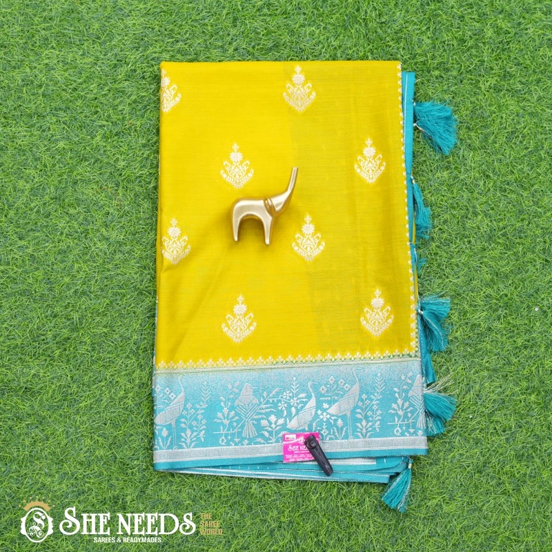 Yellow Fancy Saree
